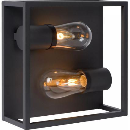 Lucide 27100/02/30 - Stropna svjetiljka za kupaonicu CARLYN 2xE14/6W/230V IP54 crna