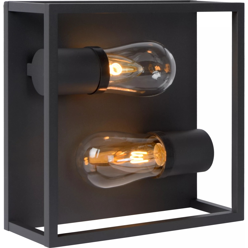Lucide 27100/02/30 - Stropna svjetiljka za kupaonicu CARLYN 2xE14/6W/230V IP54 crna