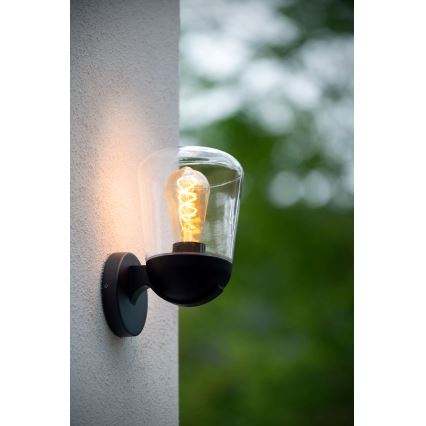 Lucide 27837/01/30 - Vanjska zidna lampa TULSA 1xE27/40W/230V IP44 crna