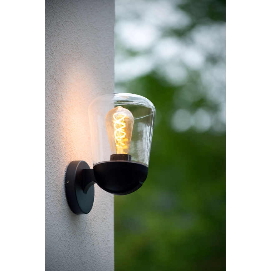 Lucide 27837/01/30 - Vanjska zidna lampa TULSA 1xE27/40W/230V IP44 crna