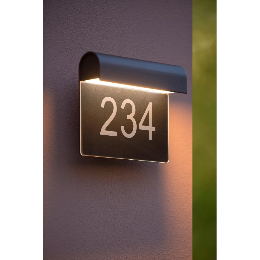 Lucide 27881/06/30 - LED kućni broj THESI LED/6W/230V IP54
