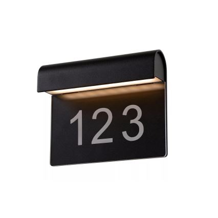 Lucide 27881/06/30 - LED kućni broj THESI LED/6W/230V IP54