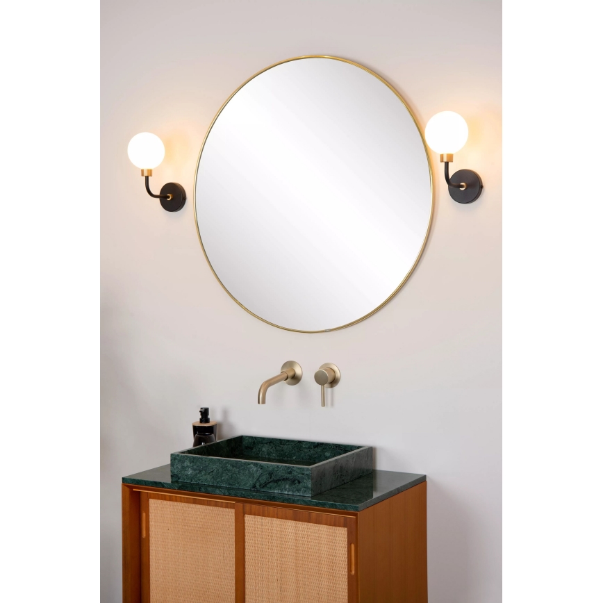 Lucide 30265/01/30 - Zidna lampa za kupaonicu BEREND 1xG9/33W/230V IP44 crna