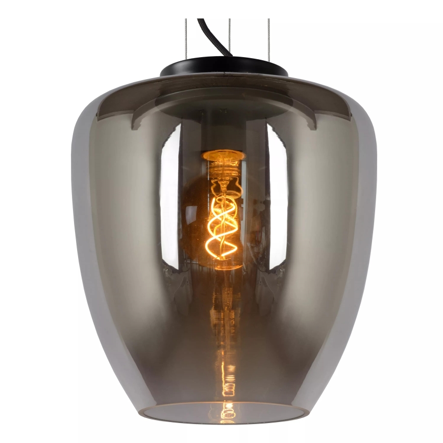 Lucide 30473/28/65 - Luster na sajli FLORIEN 1xE27/60W/230V crna