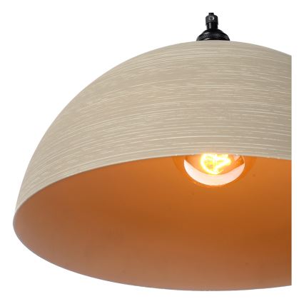 Lucide 30485/40/41 - Luster na sajli MARNE 1xE27/60W/230V bež