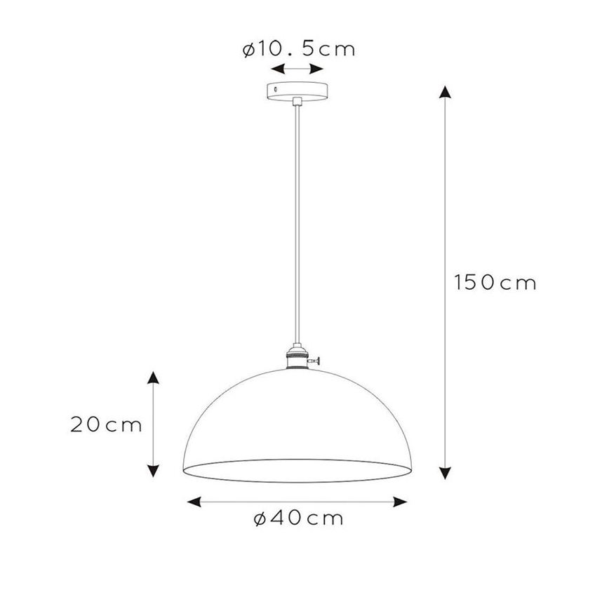 Lucide 30485/40/41 - Luster na sajli MARNE 1xE27/60W/230V bež
