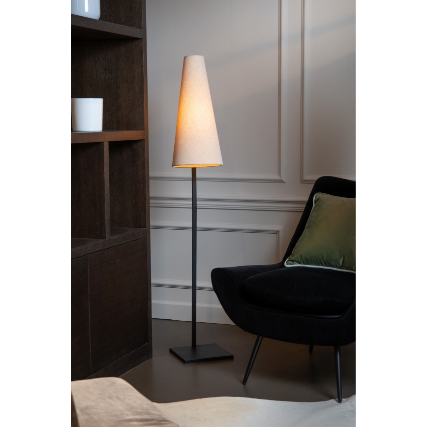 Lucide 30795/81/38 - Podna lampa GREGORY 1xE27/60W/230V krem