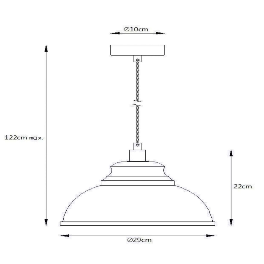 Lucide 34400/29/38 - Viseća svjetiljka ISLA 1xE14/40W/230V kremasta