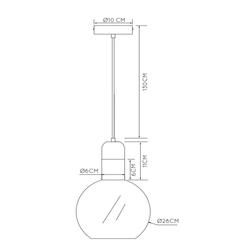 Lucide 34438/28/65 - Luster na sajli JULIUS 1xE27/40W/230V