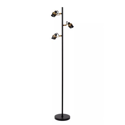 Lucide 34744/03/30 - Podna lampa TUNDRAN 3xGU10/5W/230V crna
