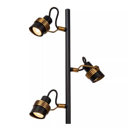 Lucide 34744/03/30 - Podna lampa TUNDRAN 3xGU10/5W/230V crna