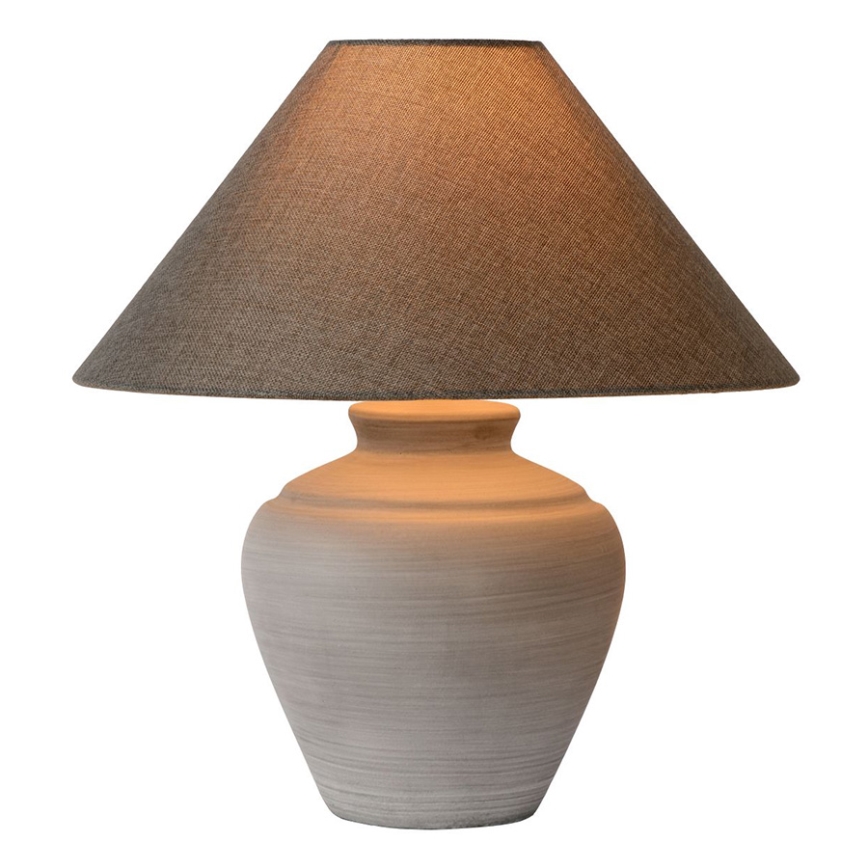 Lucide 44500/81/36 - Stolna lampa BONJO 1xE27/60W/230V siva 40 cm