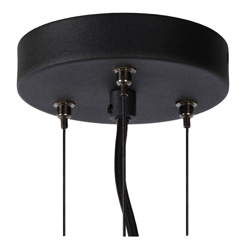 Lucide 45401/50/65 - Luster na sajli OLIVIA 3xE27/40W/230V pr. 50 cm crna
