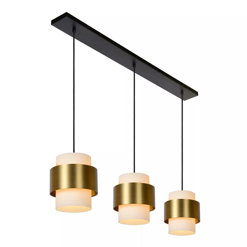 Lucide 45497/03/02 - Luster na sajli FIRMIN 3xE27/40W/230V zlatna