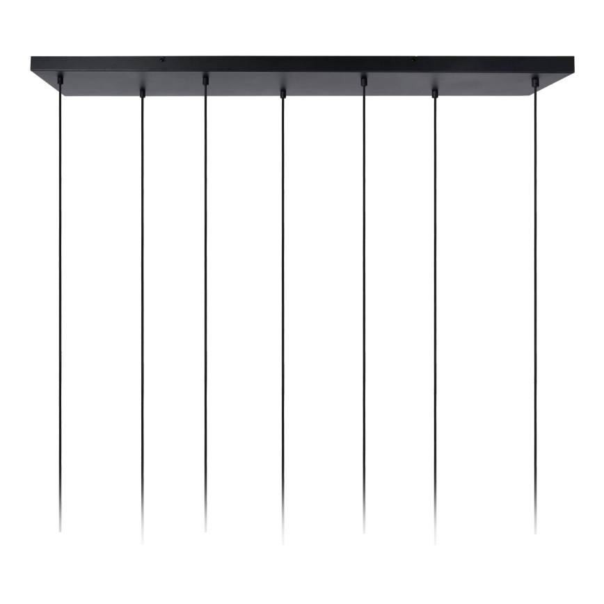 Lucide 45498/07/02 - Luster na sajli CORALIE 7xE27/40W/230V crna/mesing