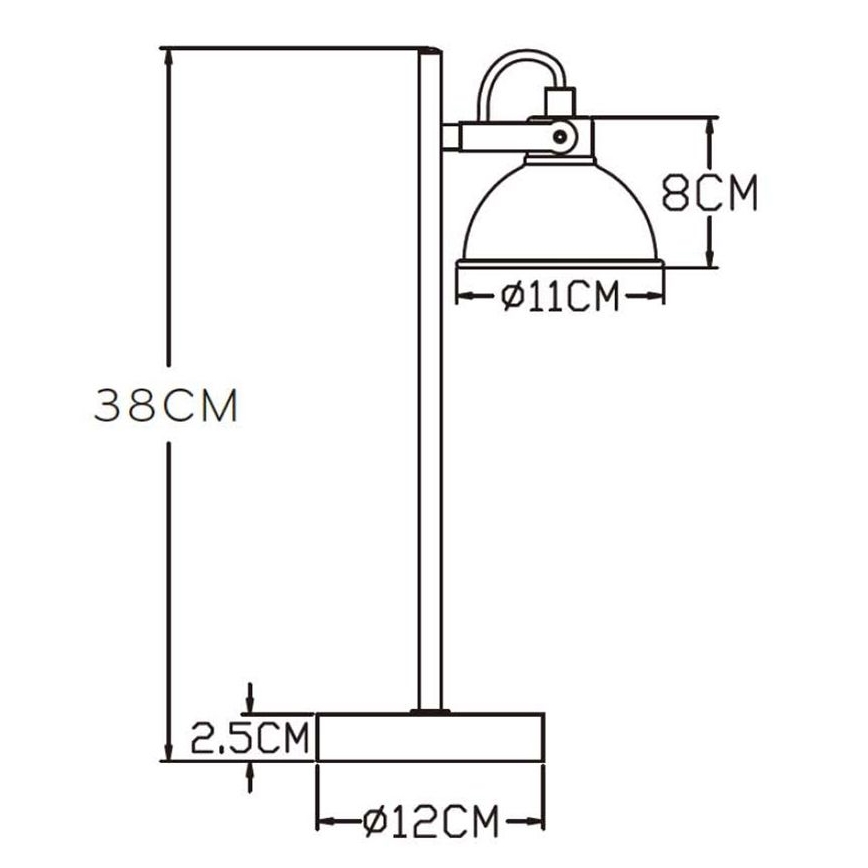 Lucide 45573/01/97 - Stolna lampa DAMIAN 1xGU10/35W/230V smeđa