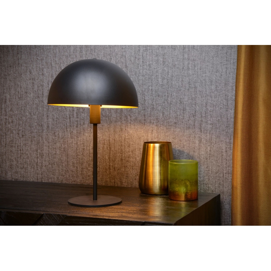 Lucide 45596/01/30 - Stolna lampa SIEMON 1xE14/25W/230V crna