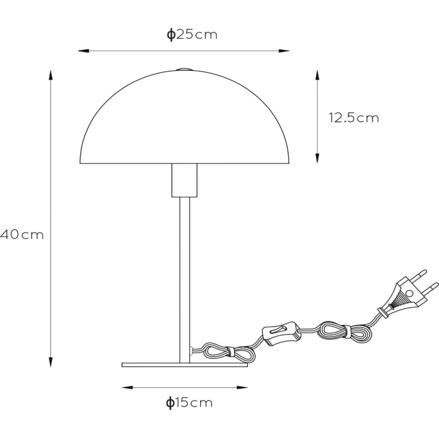 Lucide 45596/01/44 - Stolna lampa SIEMON 1xE14/25W/230V narančasta