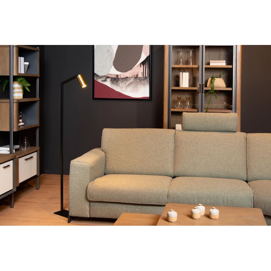 Lucide 45799/01/30 - Podna lampa SYBIL 1xGU10/35W/230V crna/zlatna