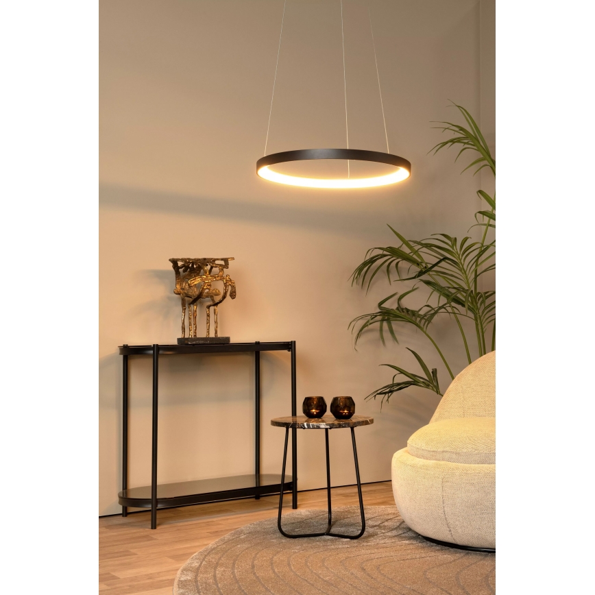 Lucide 46403/48/30 - LED Prigušivi luster na sajli VIDAL LED/48W/230V pr. 58 cm crna