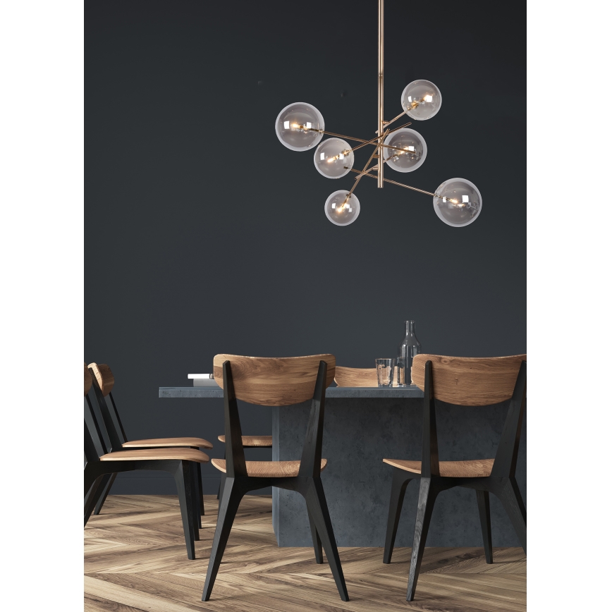 Lucide 46412/06/10 - LED viseći luster ALARA 6xG4/1,5W/230V