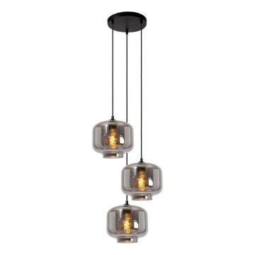 Lucide 46413/13/65 - Luster na sajli MEDINE 3xE27/40W/230V dimna