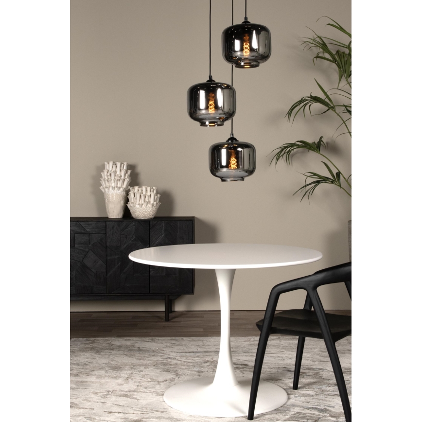 Lucide 46413/13/65 - Luster na sajli MEDINE 3xE27/40W/230V dimna