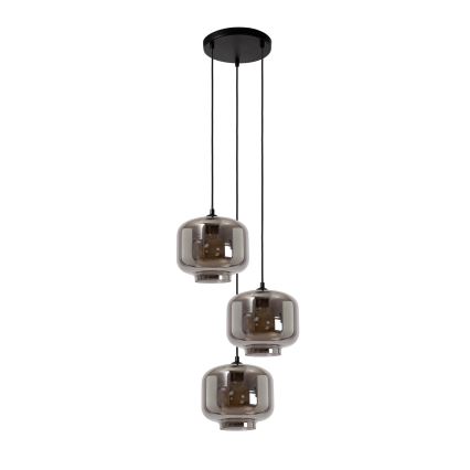 Lucide 46413/13/65 - Luster na sajli MEDINE 3xE27/40W/230V dimna