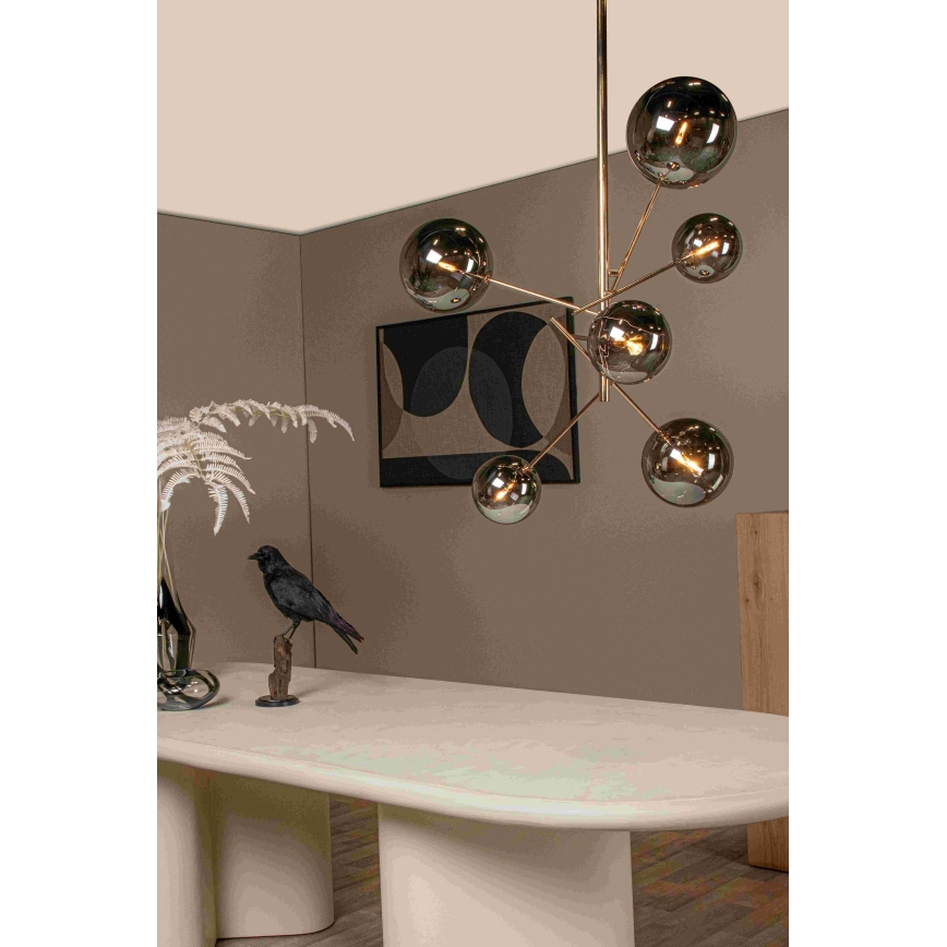 Lucide 46417/06/10 - LED Viseći luster ALARA 6xG4/1,5W/230V zlatna
