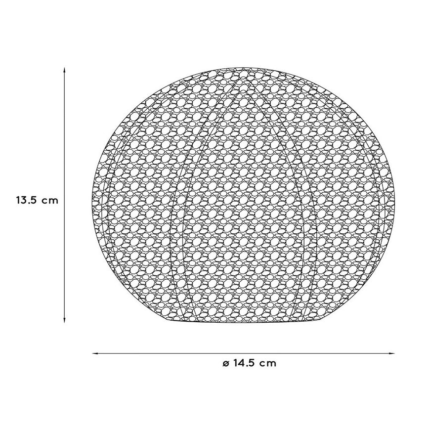 Lucide 46501/01/30 - Stolna lampa PAOLO 1xG9/28W/230V crna