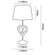 Lucide 47501/81/30 - Stolna lampa SHIRLY 1xE27/40W/230V