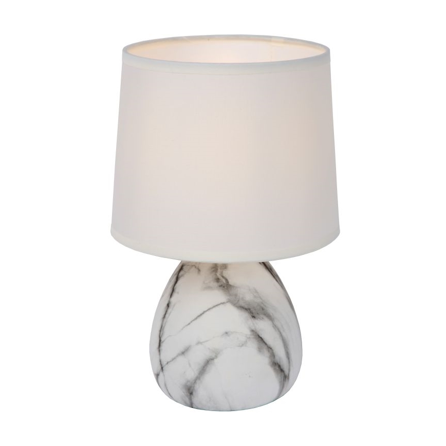 Lucide 47508/81/31 - Stolna lampa MARMO 1xE14/40W/230V bijela