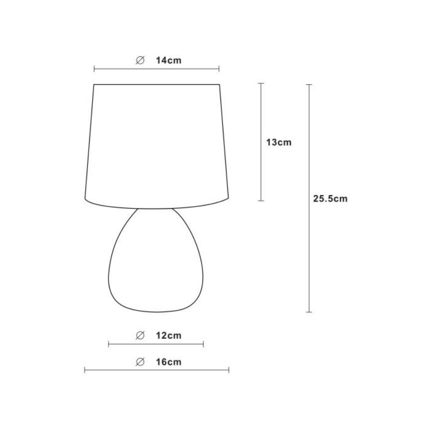 Lucide 47508/81/31 - Stolna lampa MARMO 1xE14/40W/230V bijela