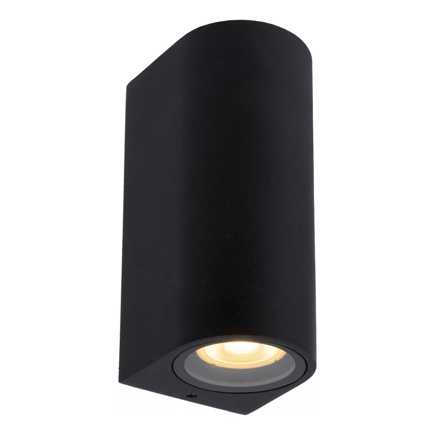 Lucide 69801/02/30 - Vanjska zidna svjetiljka ZARO 2xGU10/35W/230V IP44 crna