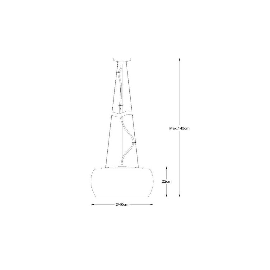 Lucide 70463/05/11 - Viseća svjetiljka PEARL 5xG9/28W/230V