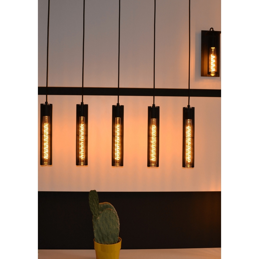 Lucide 73406/05/30 - Luster na sajli LIONEL 5xE27/60W/230V
