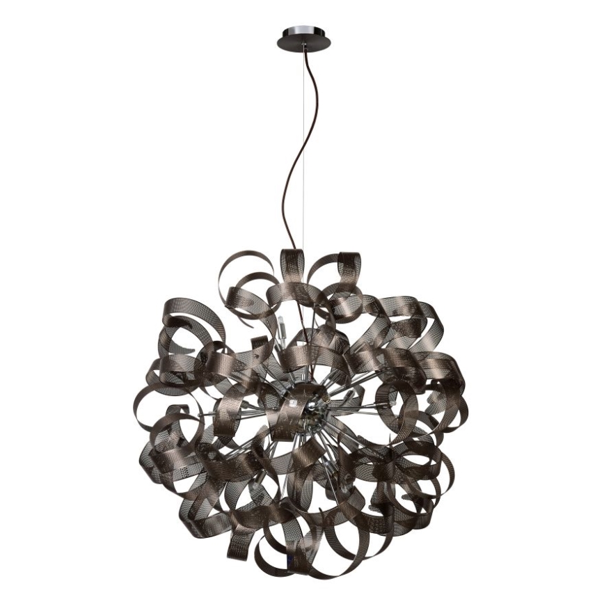 Lucide 74401/80/97 - Viseća svjetiljka ATOMA 12xG9/42W/230V smeđa