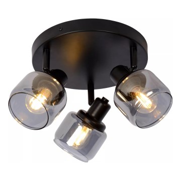 Lucide 77979/13/30 - Reflektorska svjetiljka BJORN 3xE14/40W/230V crna