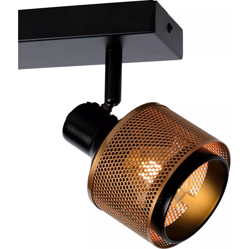 Lucide 77980/02/30 - Reflektorska svjetiljka RAFA 2xE14/40W/230V crna/bronca