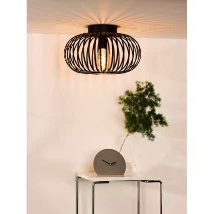 Lucide 78174/40/30 - Stropna svjetiljka MANUELA 1xE27/60W/230V pr. 39,5 cm crna