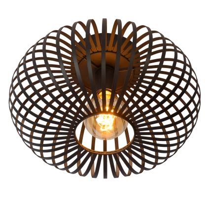 Lucide 78174/40/30 - Stropna svjetiljka MANUELA 1xE27/60W/230V pr. 39,5 cm crna
