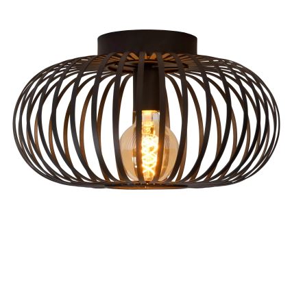 Lucide 78174/40/30 - Stropna svjetiljka MANUELA 1xE27/60W/230V pr. 39,5 cm crna