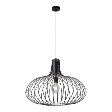 Lucide 78374/65/30 - Viseća svjetiljka MANUELA 1xE27/60W/230V crna 65 cm