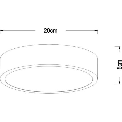 Lucide 79185/20/02 - LED Prigušiva stropna svjetiljka UNAR LED/12W/230V pr. 20 cm zlatna