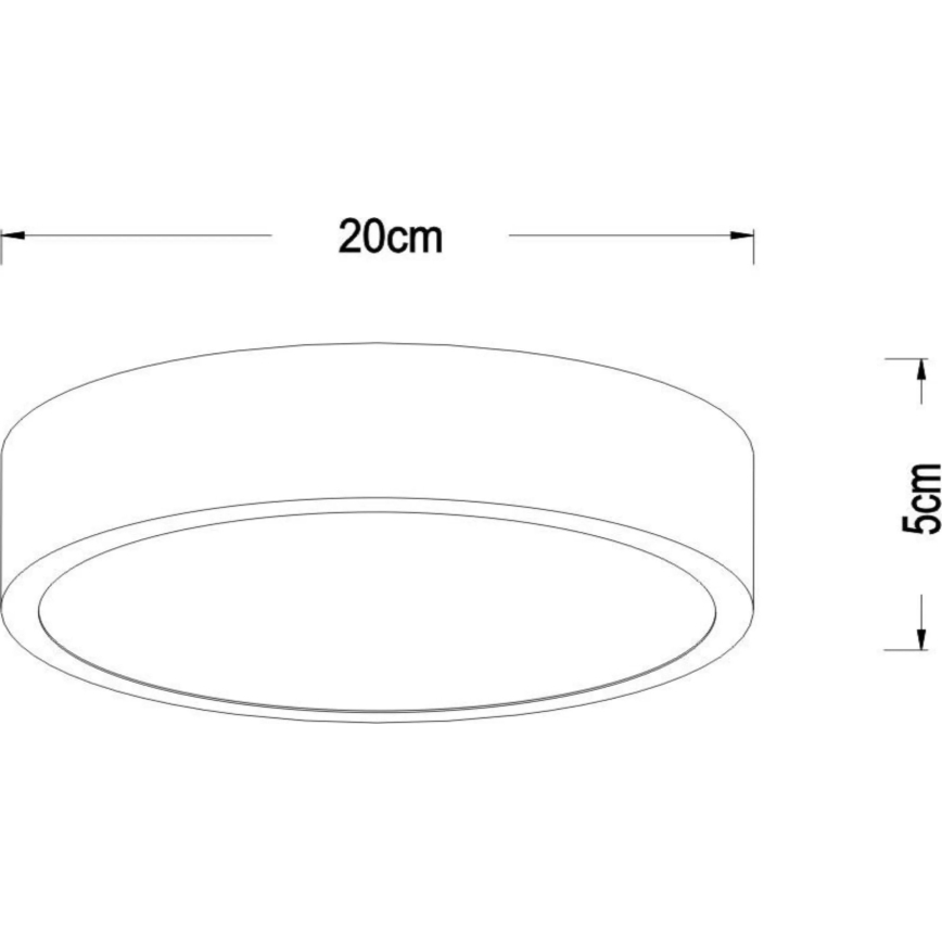 Lucide 79185/20/02 - LED Prigušiva stropna svjetiljka UNAR LED/12W/230V pr. 20 cm zlatna