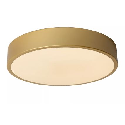 Lucide 79185/30/02 - LED Prigušiva stropna svjetiljka UNAR LED/18W/230V pr. 30 cm zlatna
