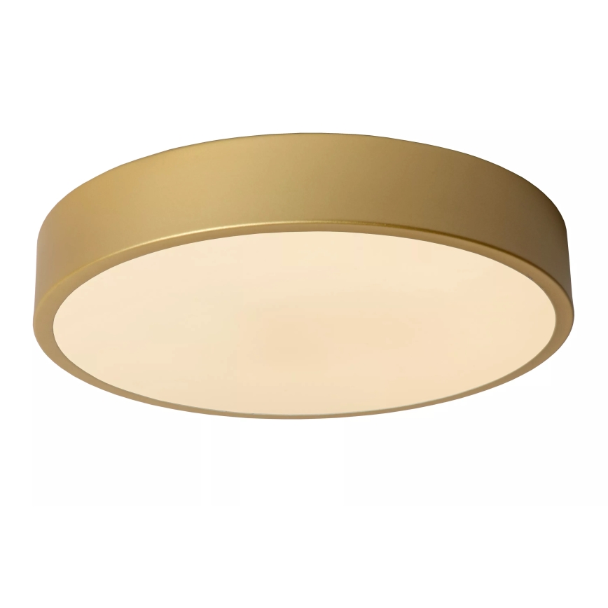 Lucide 79185/30/02 - LED Prigušiva stropna svjetiljka UNAR LED/18W/230V pr. 30 cm zlatna