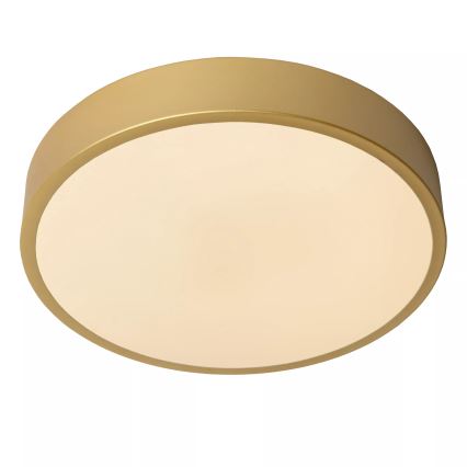 Lucide 79185/30/02 - LED Prigušiva stropna svjetiljka UNAR LED/18W/230V pr. 30 cm zlatna