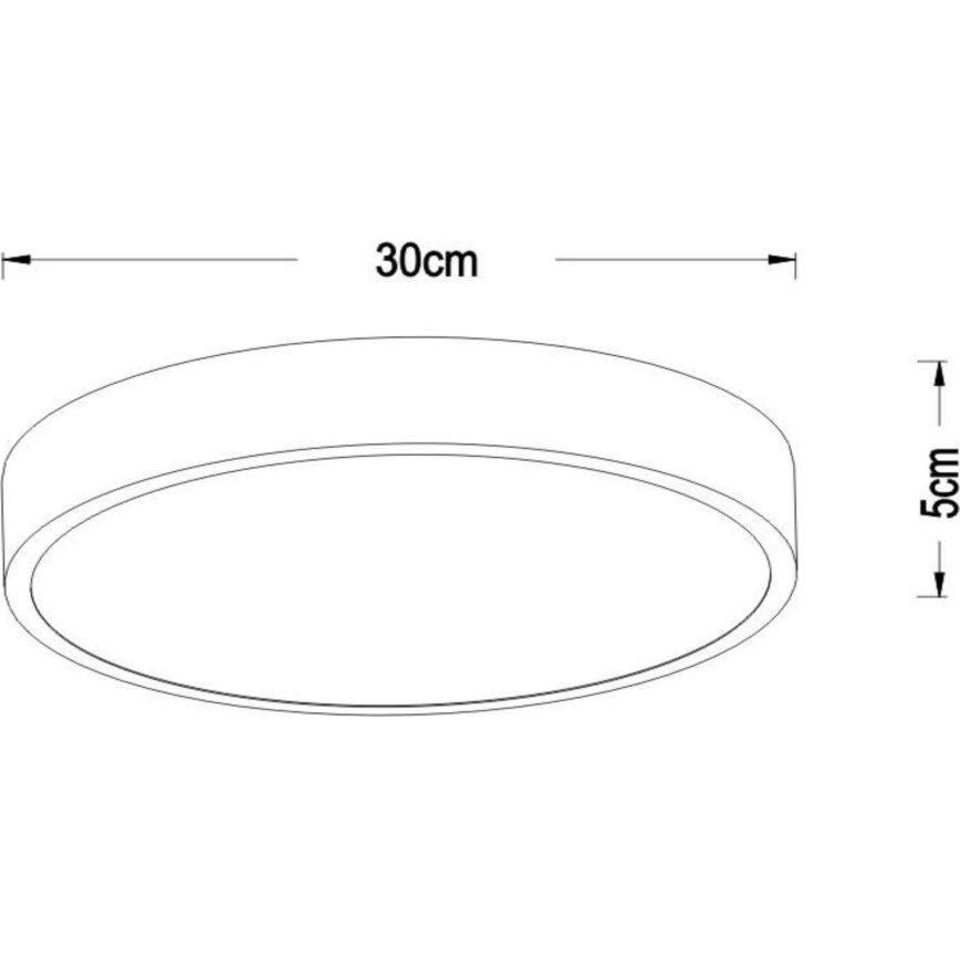 Lucide 79185/30/02 - LED Prigušiva stropna svjetiljka UNAR LED/18W/230V pr. 30 cm zlatna