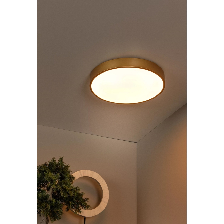 Lucide 79185/40/02 - LED Prigušiva stropna svjetiljka UNAR LED/24W/230V pr. 39,5 cm zlatna